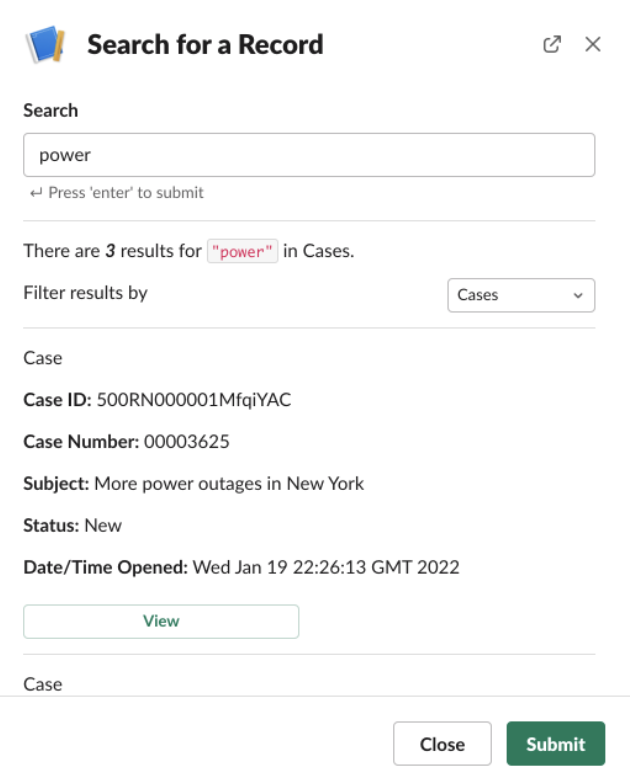 Search and Edit in Slack for Service