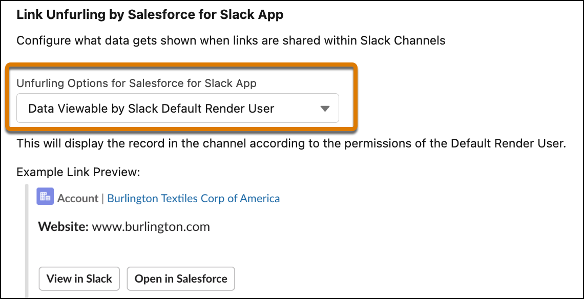 [Slack のデフォルト表示ユーザー別に表示可能なデータ] オプションが表示されているデータ共有設定ページ。