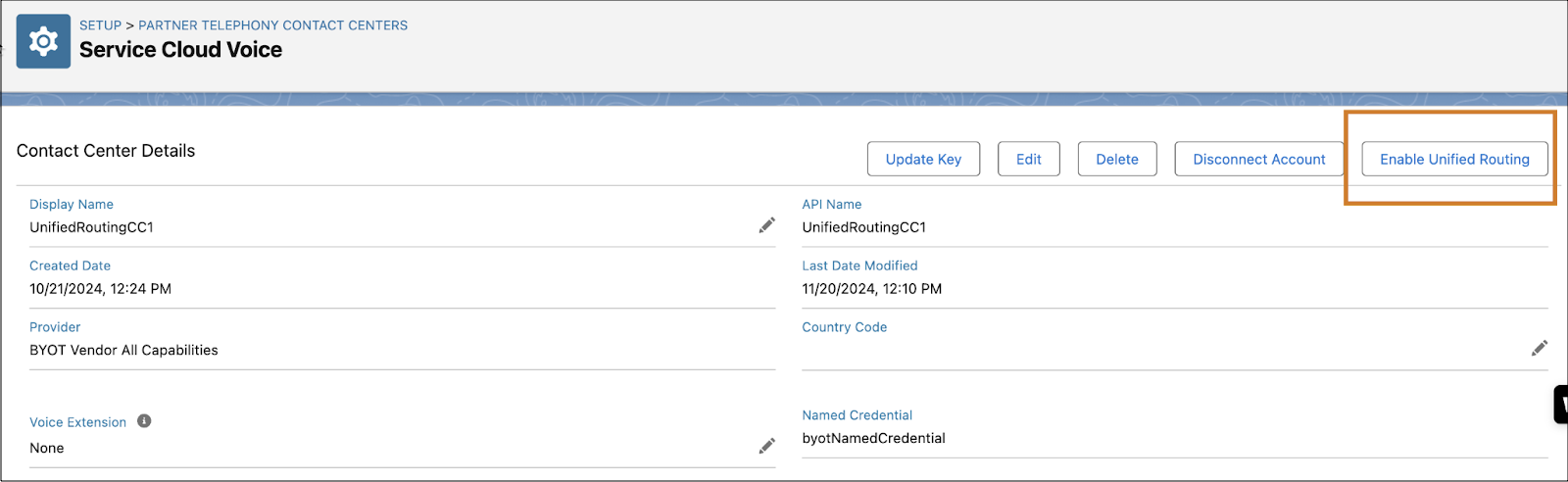 Configure unified routing