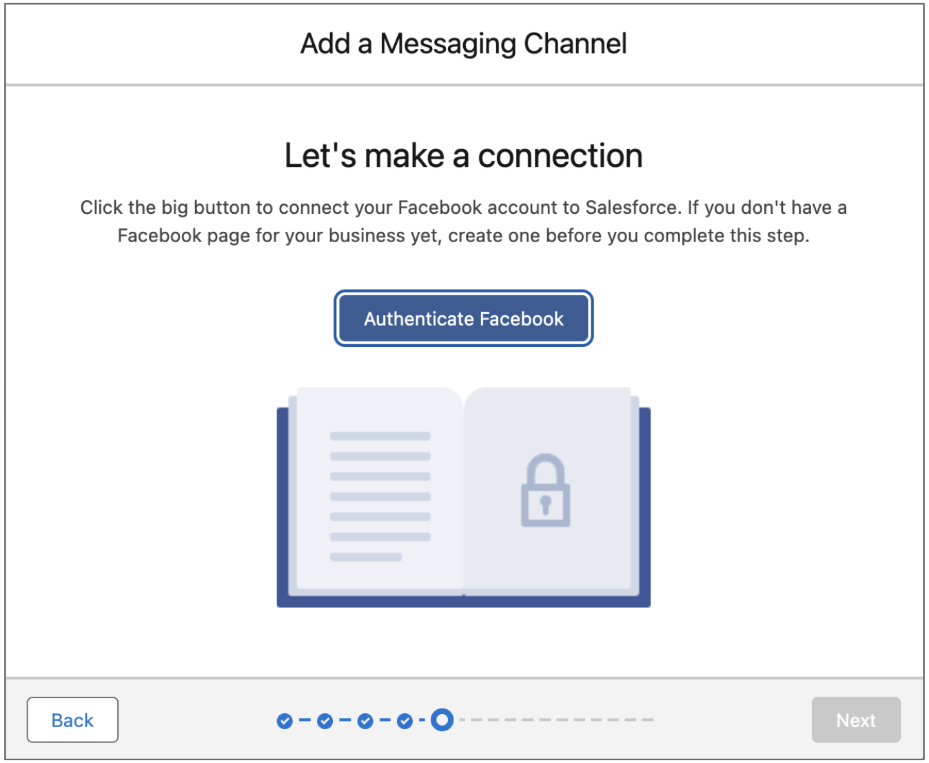 Facciamo una schermata di connessione con un pulsante che dice Autentica Facebook