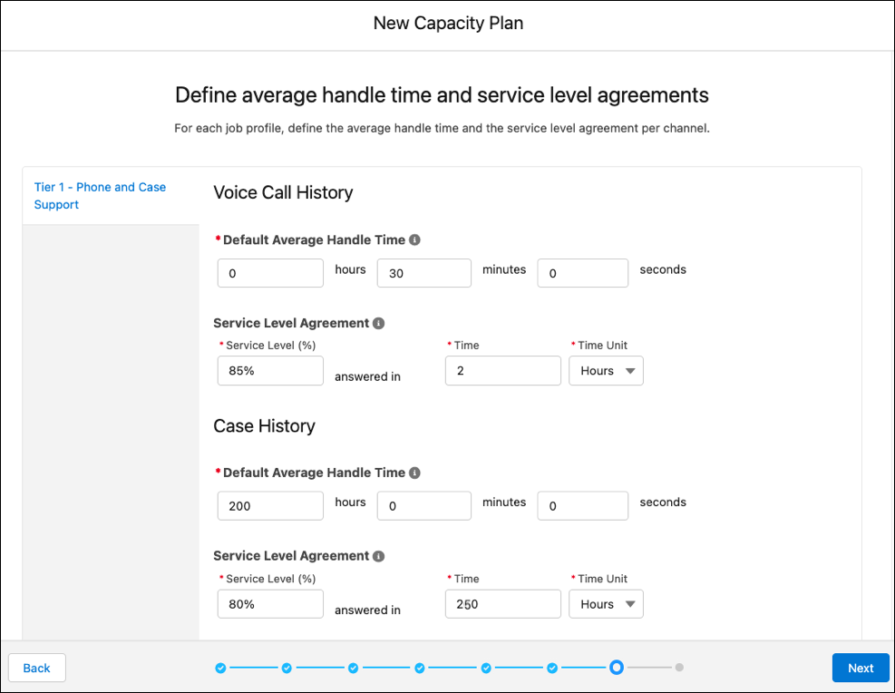 When your history lacks handle times, define default times.