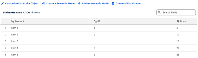 Missing column header resolved.