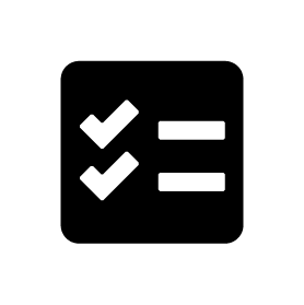 Icon of a checklist