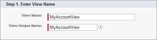 View Name edit screen.