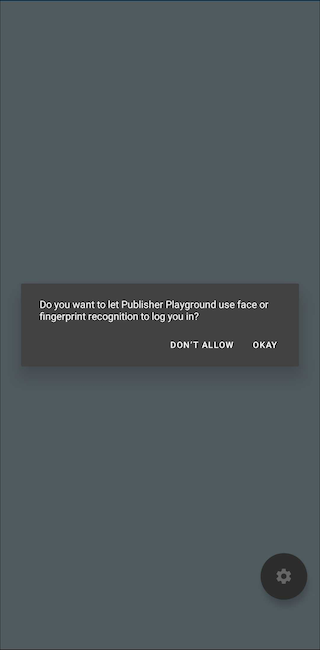 The opt-in biometric login prompt on iOS