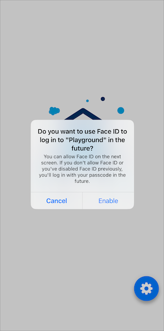 The opt-in biometric login prompt on iOS