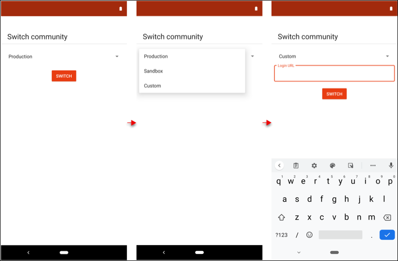 Switch Community Android