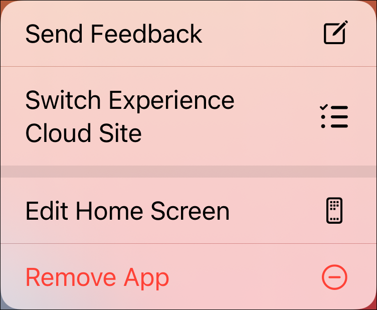Swtich experience cloud site