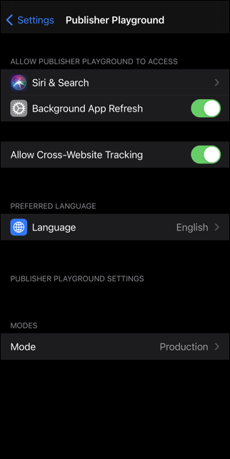 Enable cross website tracking