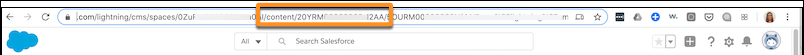 De URL bevat de MCID, die begint met het voorvoegsel 20Y.