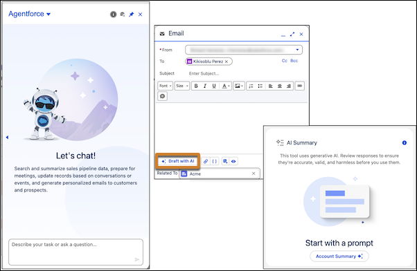 Agentforce and generative AI tools