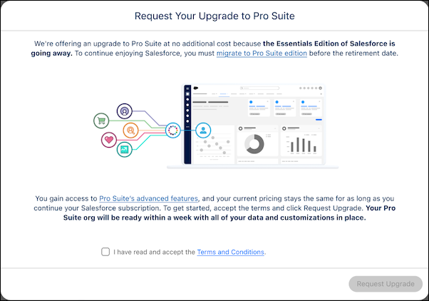 Request upgrade window