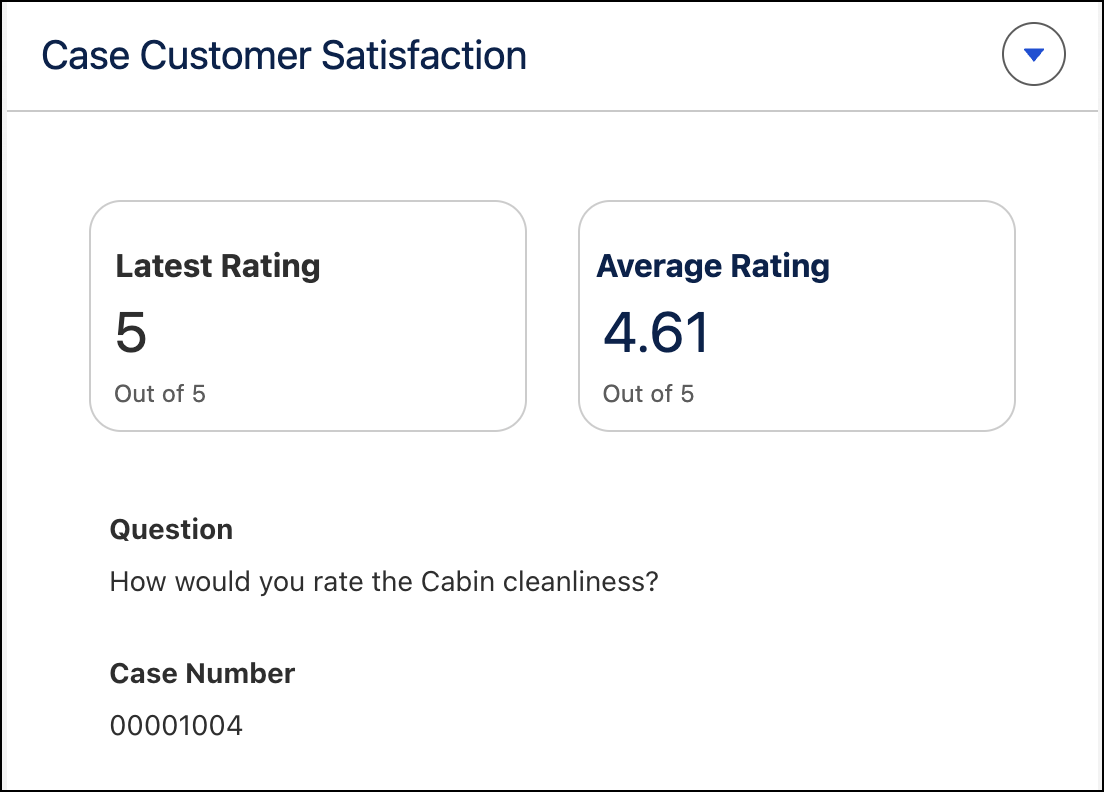 Case Customer Satisfaction dashboard