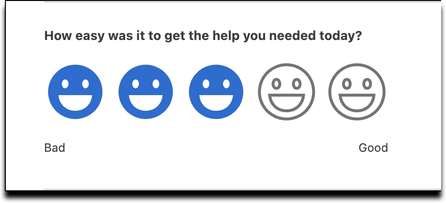 Change the size of rating icons.