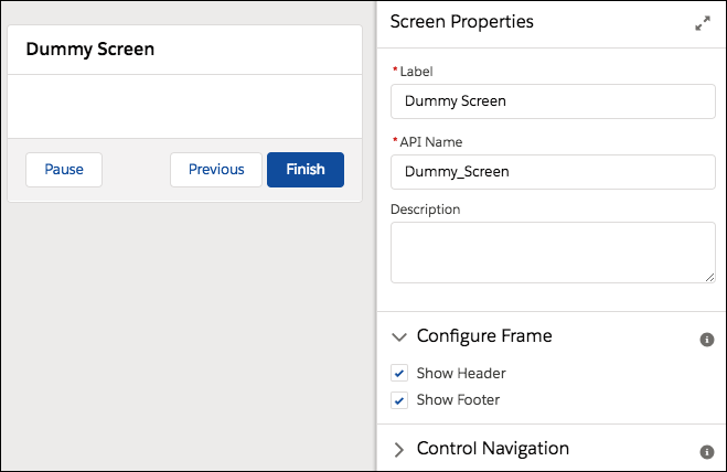 Create a dummy screen