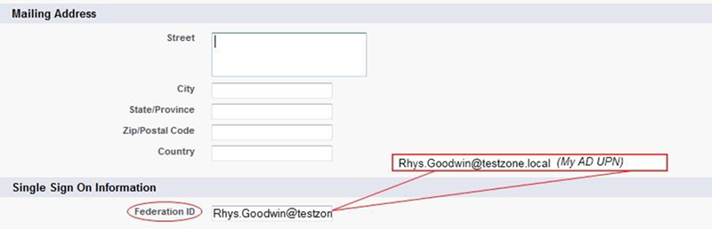 Setting the Federation ID