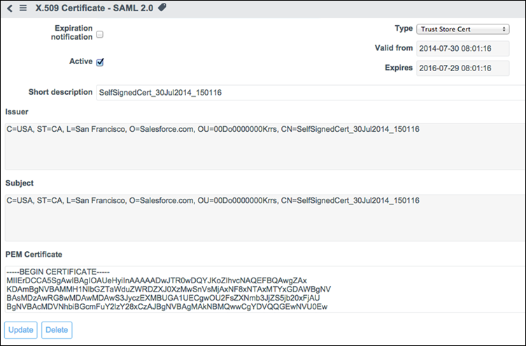 paste in your certificate