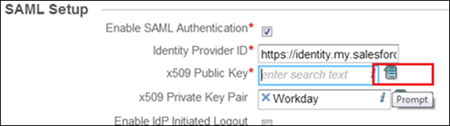 configure saml settings