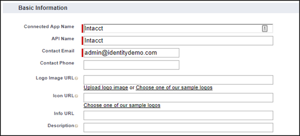 paramètres de base de l’application connectée