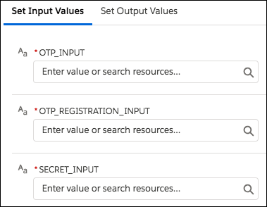 Indata för TOTP-plugin
