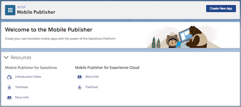 Salesforce 설정의 mySalesforce 랜딩 페이지
