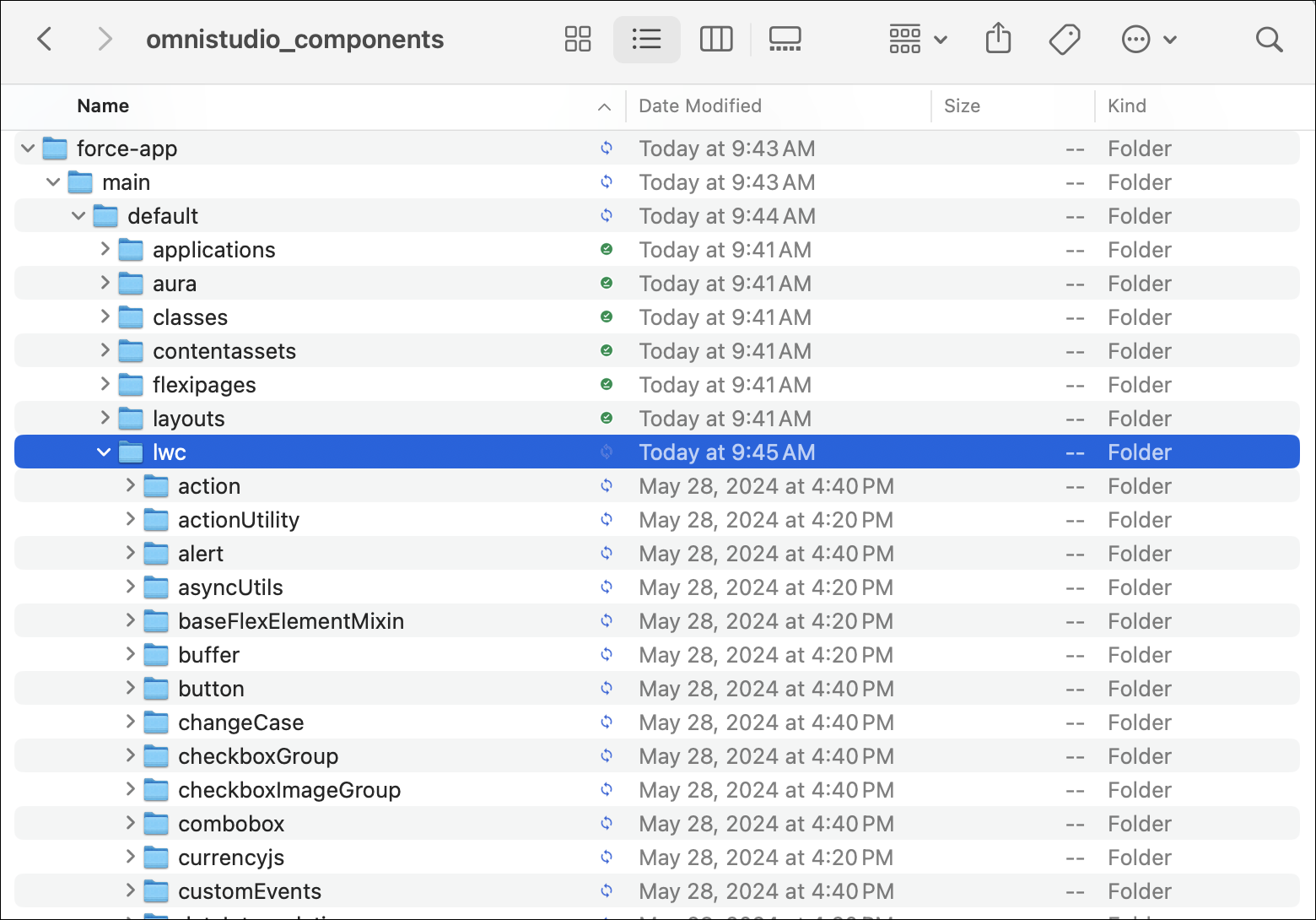 Directory structure for Omniscript component customization