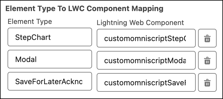 Omniscript element type customization