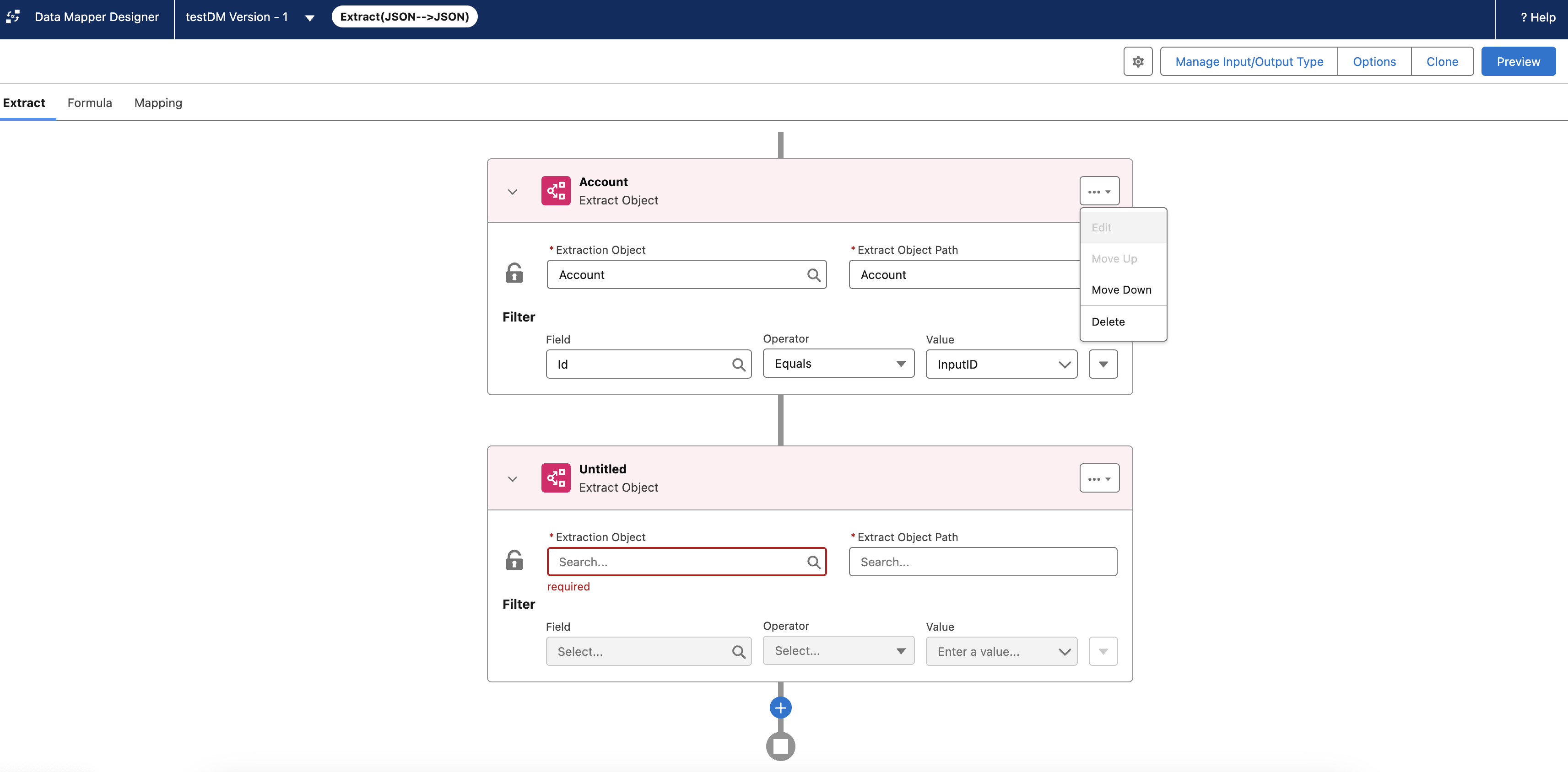 Nuevo asignador de datos en tiempo de ejecución estándar de OmniStudio