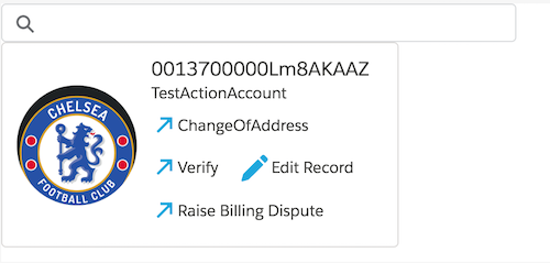 Screenshot of cardMiniActive template