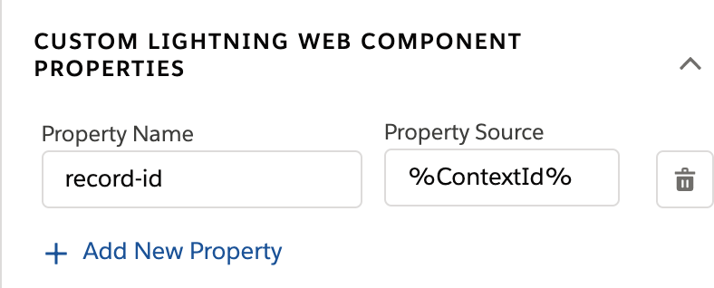 Example of the property name syntax used to pass properties from OmniScript into a Card.