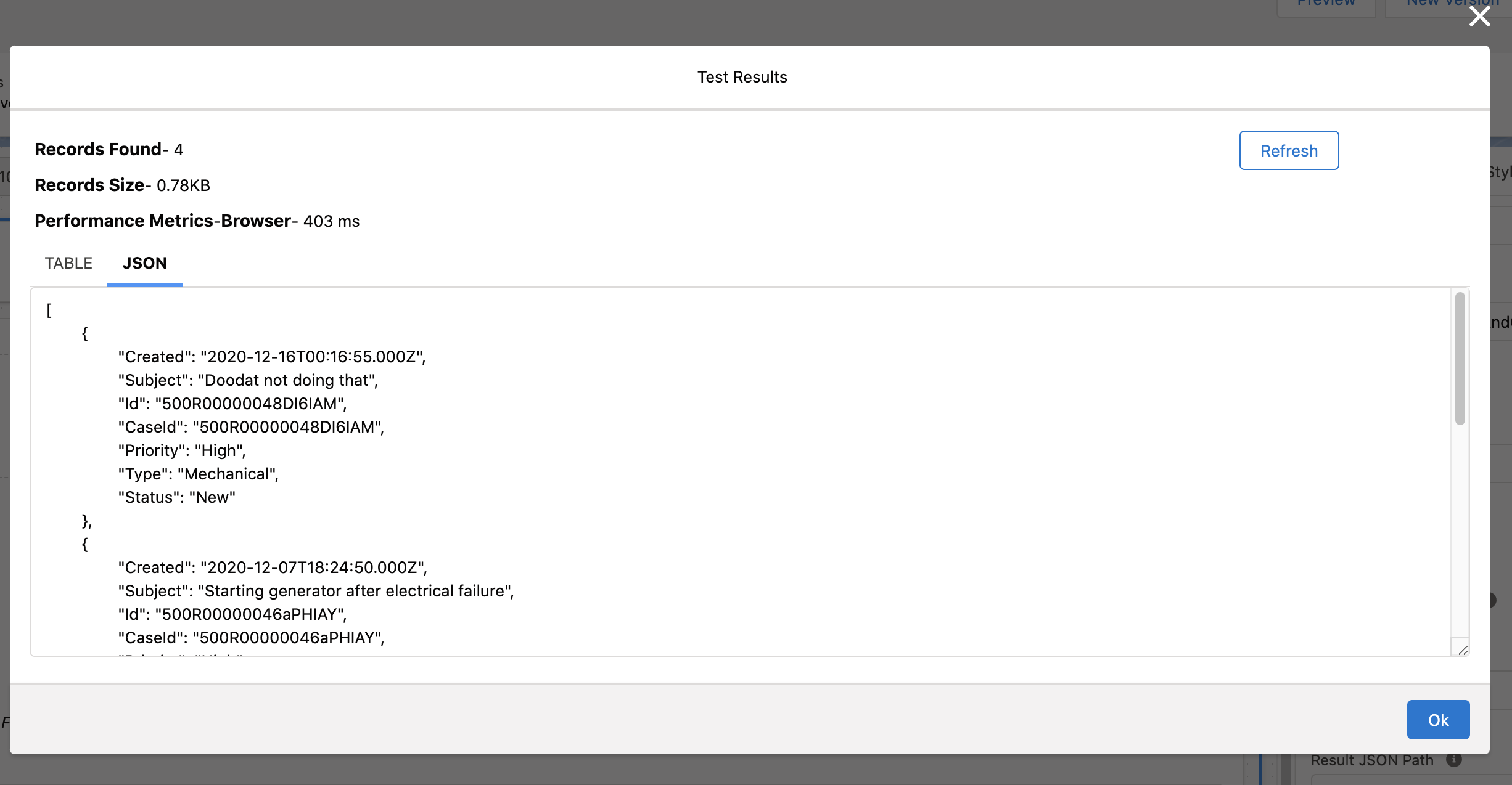 FlexCards data JSON