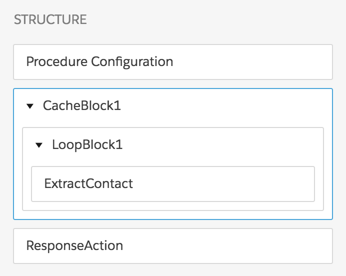 The contents of the Structure panel are listed in the preceding text.