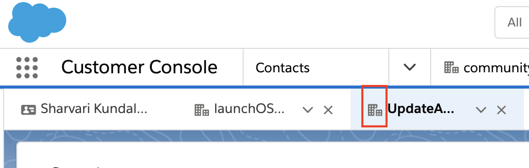 Console tab icon