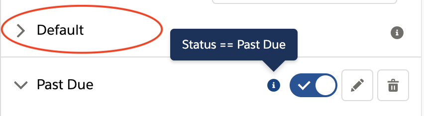 FlexCard Style panel, default conditional style