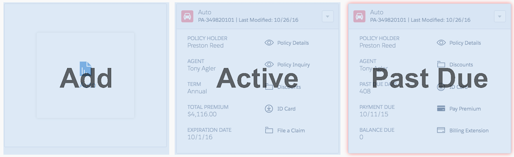 Card state examples