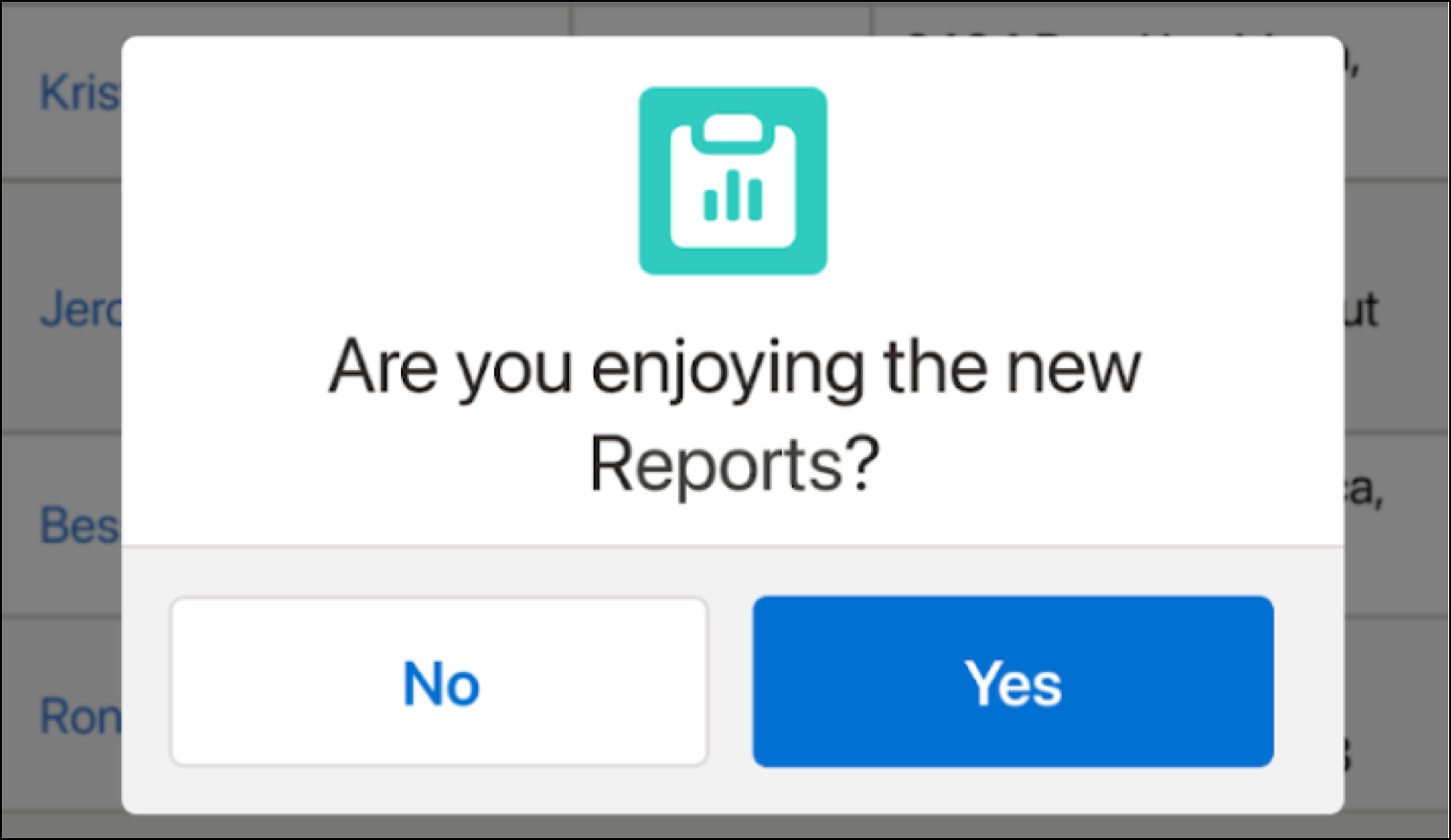 Eingabeaufforderung zum Feedback