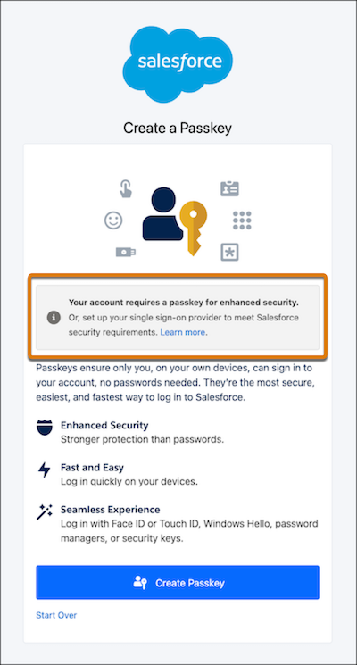 Create a Passkey prompt during SSO login