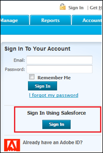 iniciar sesión utilizando Salesforce