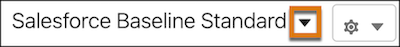 an image of the Custom Baseline dropdown tool
