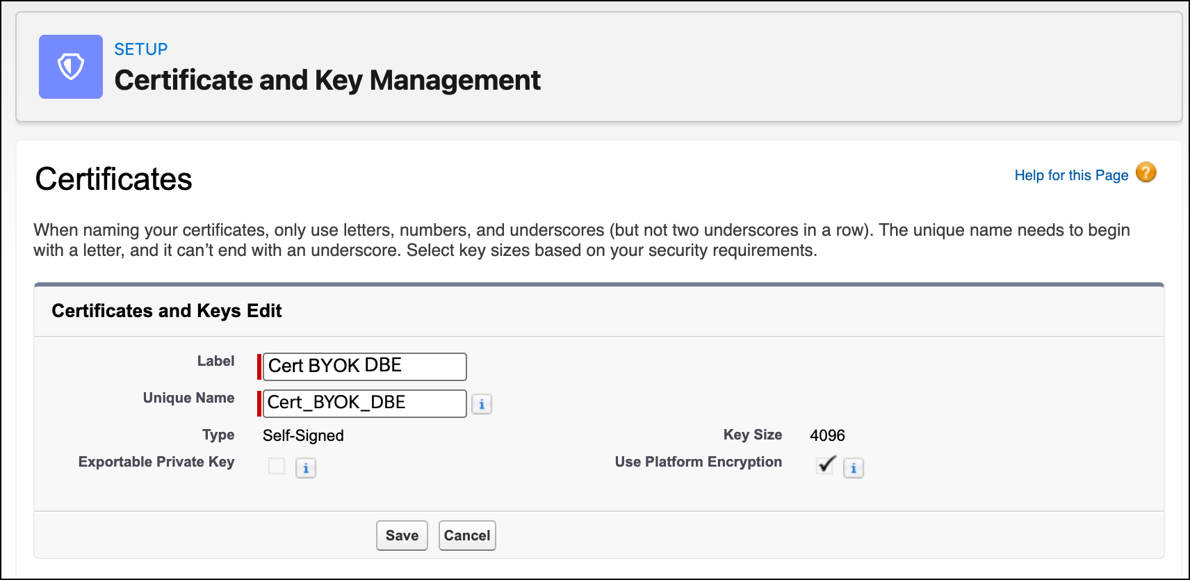 Generate Certificate