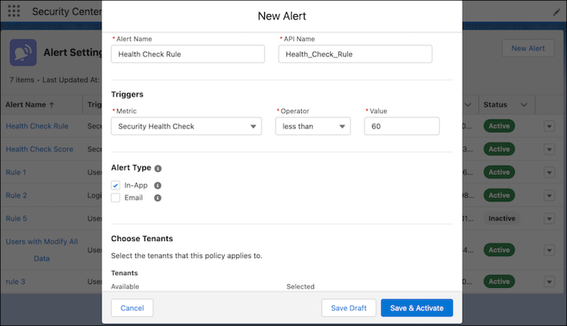Preencha os campos para criar um novo alerta